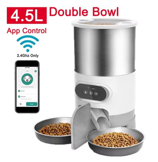 Smart Twin Auto-Feeder — Feeds Two, Wakes Neither