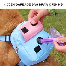 Adventure Dog Backpack — Built-In Poop-Bag Dispenser