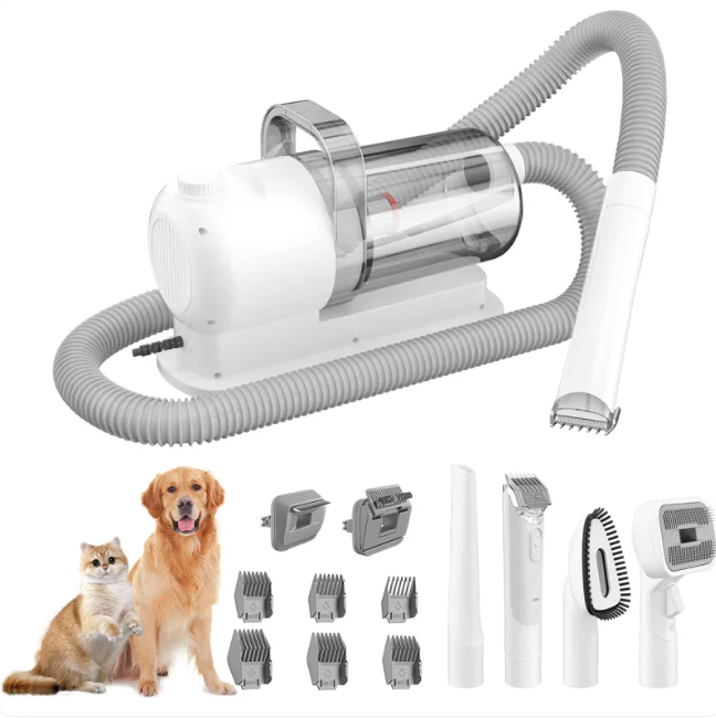 Pet Grooming Vacuum — Loose Fur, Gone Before It Lands