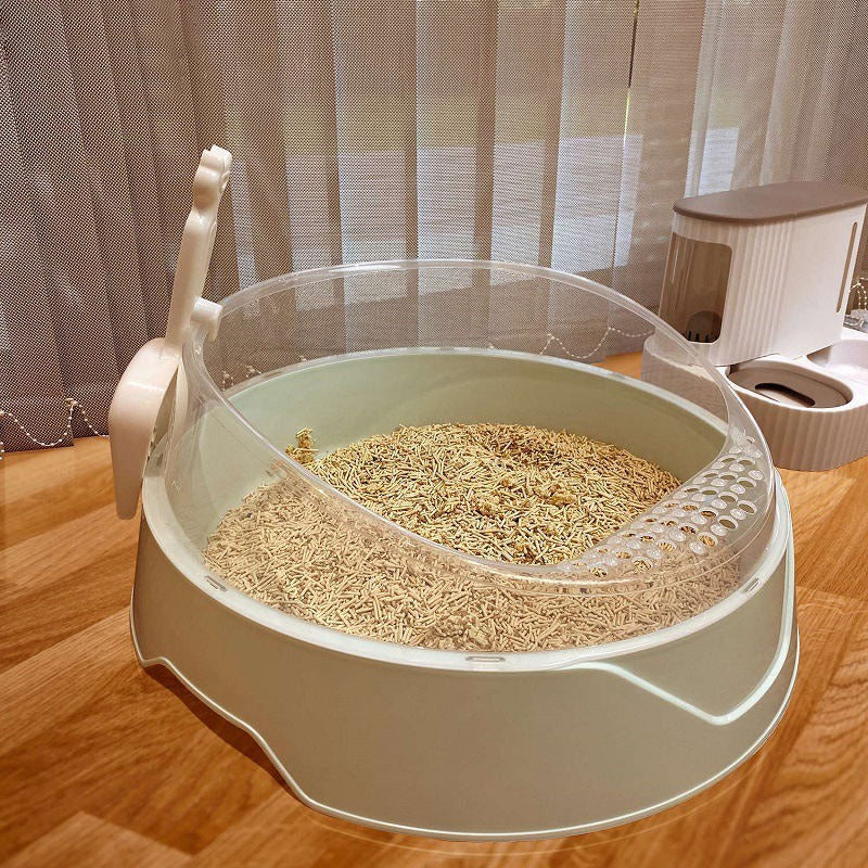 Hooded Cat Litter Box + Scoop — Privacy, Less Mess