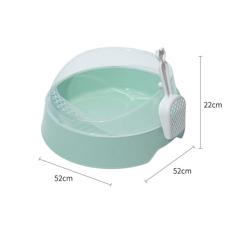 Hooded Cat Litter Box + Scoop — Privacy, Less Mess